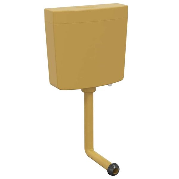 vidaXL Cisterna de inodoro con entrada de agua inferior curry 3/6 L