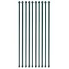 vidaXL Postes de jard&iacute;n 10 unidades 1 m metal verde
