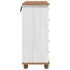 vidaXL Cajón de Gaveta con cajón ASKIM Blanco 91 x 40 x 95.5 cm