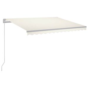 vidaXL Toldo retr&aacute;ctil Crema 300 x 250 cm Tela y Aluminio
