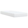 vidaXL Cama box spring con colch&oacute;n cuero sint&eacute;tico blanco 90x190 cm