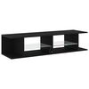 vidaXL Gabinete de TV Roble Negro 135 x 39 x 30 cm