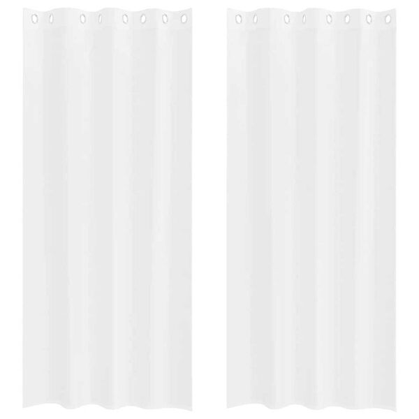 vidaXL Cortina de Voil&eacute; con cortinas 2 pcs 260 x 140 cm Poli&eacute;ster