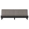 vidaXL Sof&aacute; cama de tela gris taupe