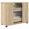 vidaXL Gabinete de Ba&ntilde;o con caj&oacute;n Roble Sonoma 76,5 x 35 x 64 cm