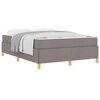 vidaXL Estructura de cama con colch&oacute;n Taup&eacute; 140 x 200 cm tela