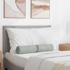vidaXL Cojines Bolster 2 pcs Gris Claro Ø 15 x 40 cm Tela de pana