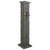 vidaXL Tanque de Jard&iacute;n Gris antracita 26 x 26 x 101 cm PE