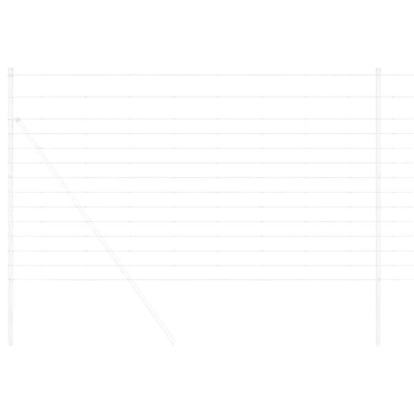 vidaXL Valla de campo Plateado 25 x 1.4 m Acero galvanizado