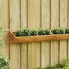 vidaXL Jardinera de pared acero corten 50x16x10 cm