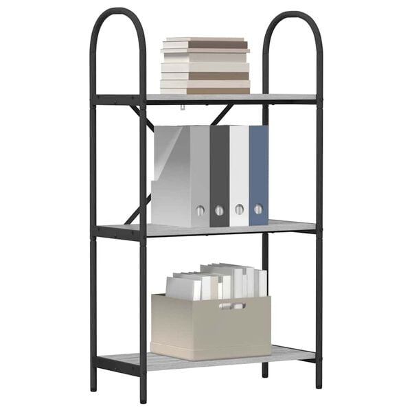 vidaXL Estante de libros Gris Sonoma 60 x 30 x 109 cm