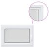 vidaXL Ventana de s&oacute;tano RISOR 95 x 50 cm PVC y vidrio claro