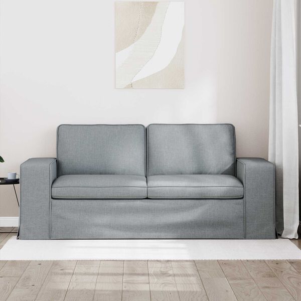 vidaXL Sof&aacute; Gris Claro 182 x 80 x 82 cm tela