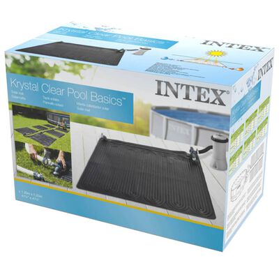 Intex Esterilla calefactora solar PVC negro 1,2x1,2 m