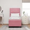 vidaXL Cama tipo Box Spring con colch&oacute;n Rosa 80 x 200 cm Terciopelo