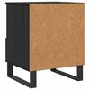 vidaXL Mueble cama Roble Negro 40 x 35 x 50 cm Madera de ingenier&iacute;a