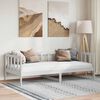 vidaXL Sofá cama sin colchón madera maciza de pino blanco 90x200 cm