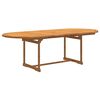 vidaXL Juego comedor de jard&iacute;n 7 pzas madera maciza acacia y textileno