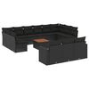 vidaXL Set sof&aacute;s de jard&iacute;n 14 pzas con cojines rat&aacute;n sint&eacute;tico negro
