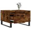 vidaXL Mesa de centro madera contrachapada roble ahumado 55x55x36,5 cm