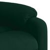 vidaXL Sill&oacute;n de masaje reclinable de terciopelo verde oscuro