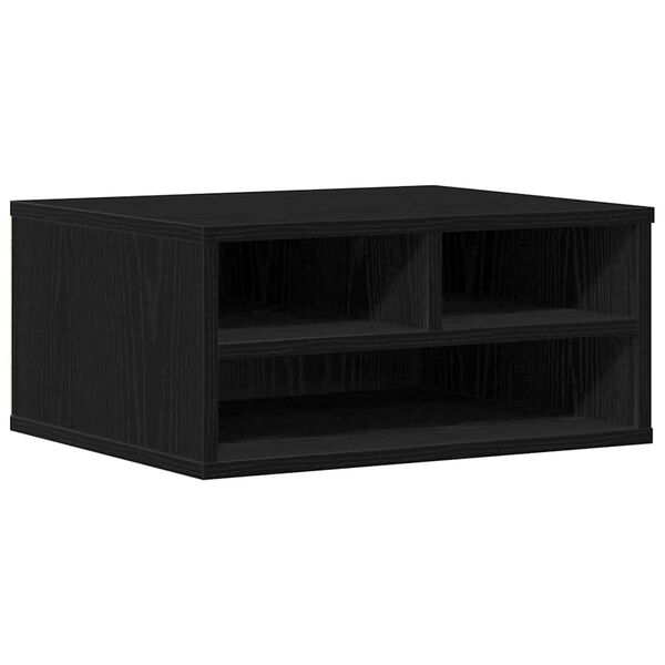 vidaXL Soporte para Impresora Roble negro 49 x 40 x 22.5 cm