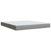 vidaXL Cama box spring con colch&oacute;n tela gris claro 180x200 cm