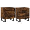 vidaXL Mesita noche 2 uds madera ingenier&iacute;a roble ahumado 40x35x47,5cm