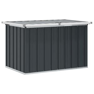 vidaXL Caja de almacenaje para jard&iacute;n gris antracita 109x67x65 cm