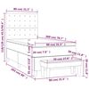vidaXL Cama box spring con colch&oacute;n terciopelo verde oscuro 80x200 cm