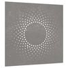 vidaXL Adorno de pared de jard&iacute;n acero corten dise&ntilde;o sol 55x55 cm