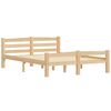 vidaXL Estructura de cama sin colch&oacute;n madera maciza de pino 140x200 cm