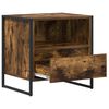 vidaXL Mesa de Noche Roble Humo 50 x 39,5 x 50 cm Madera contrachapada