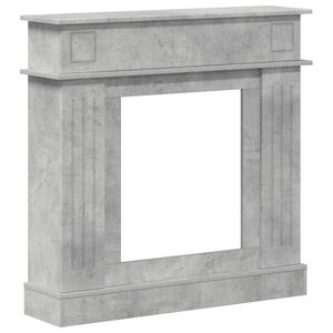 vidaXL Marco de chimenea Gris Hormig&oacute;n 102 x 26 x 100 cm