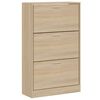 vidaXL Mueble zapatero madera contrachapada roble Sonoma 63x24x103 cm
