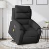 vidaXL Sill&oacute;n de masaje el&eacute;ctrico reclinable elevable tela negro