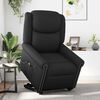 vidaXL Sillón reclinable de masaje pie cuero sintético negro brillante