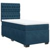 vidaXL Cama box spring con colch&oacute;n terciopelo azul oscuro 80x200 cm