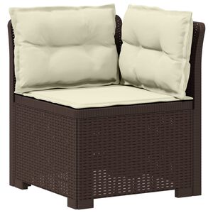 vidaXL Sill&oacute;n Individual de Jard&iacute;n con Cojines Apariencia de Ratan PP
