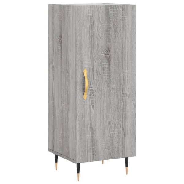 vidaXL Aparador madera de ingenier&iacute;a gris Sonoma 34,5x34x90 cm