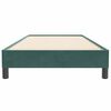 vidaXL Cama box spring sin colchón verde oscuro terciopelo 90x220 cm