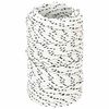 vidaXL Cuerda multiusos 2 mm 25 m Blanco Poli&eacute;ster 50 kg Carga m&aacute;x.