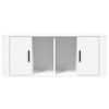 vidaXL Mueble para TV madera contrachapada blanco 100x35x40 cm
