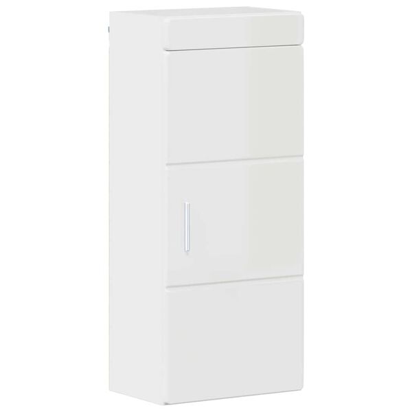 vidaXL Armario de pared para ba&ntilde;o TULUM brillante 37 x 24,5 x 86 cm