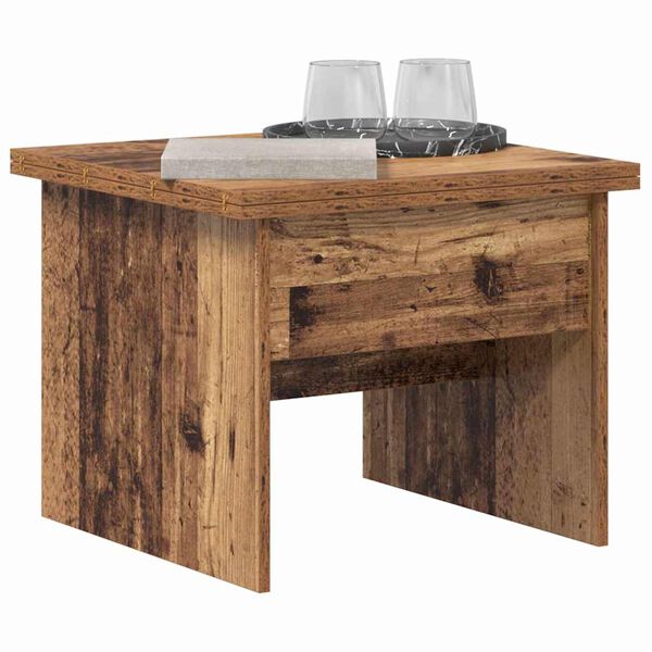 vidaXL Mesa de Caf&eacute; Madera Vieja 55 x 54,5 x 45 cm