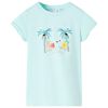 Camiseta infantil aguamarina claro 104