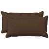 vidaXL Funda de almohada 2 pcs HOUTEN Marr&oacute;n 40 x 70 cm Lino Sint&eacute;tico