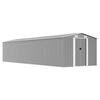 vidaXL Cobertizo de jard&iacute;n acero galvanizado gris 257x990x181 cm