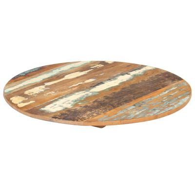 vidaXL Tablero de mesa redonda madera reciclada maciza 50 cm 15-16 mm