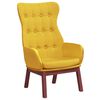 vidaXL Sill&oacute;n de relax de tela amarillo mostaza